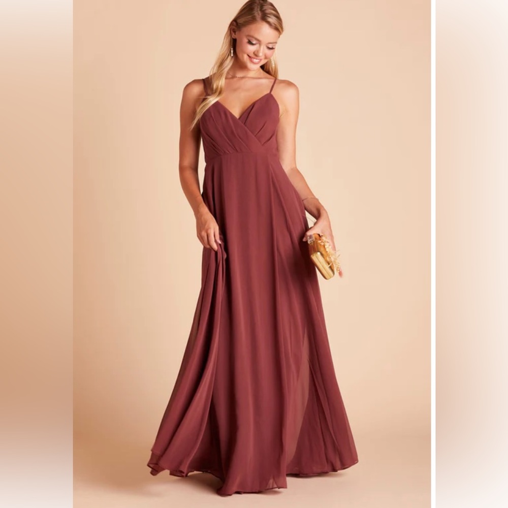 Birdy Grey Chiffon Rosewood Kaia Dress XS